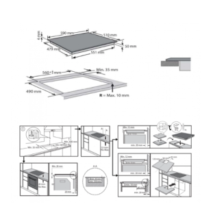 Whirlpool 惠而浦 WSB2360BFP 60厘米 3頭內置式電磁爐